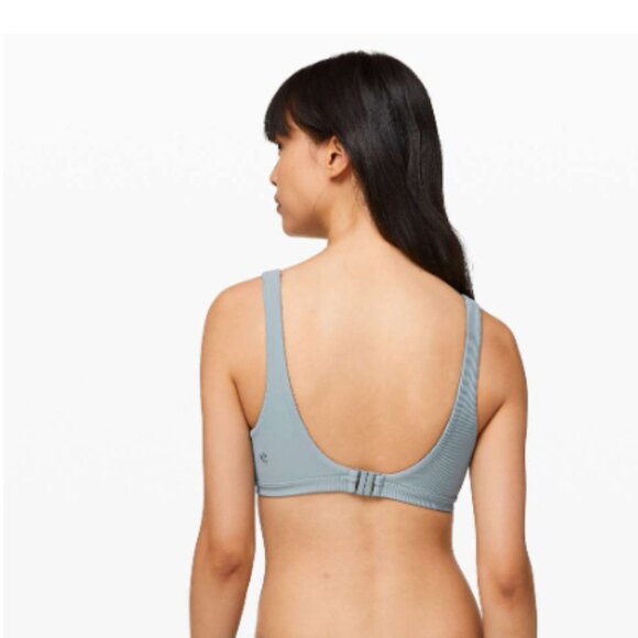 Lululemon Chambray Clear Water Bikini Top size 10 - Picture 3 of 9